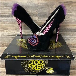 Too Fast Leopard Kitty Heel NIB
